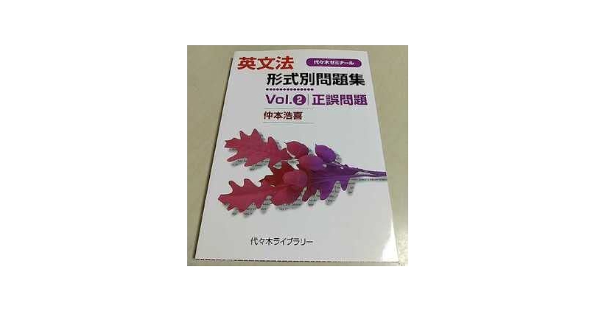 Amazon.co.jp: ＆英文法形式別問題集 Vol.2 正誤問題 仲本浩喜